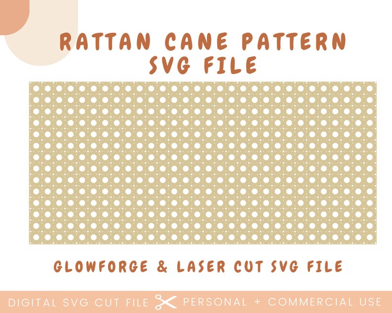 Rattan Cane Pattern SVG Cane Weave SVG Laser Cut Etsy Canada