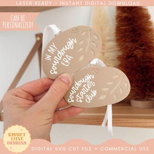 Enfeite de fermento natural SVG | Enfeite de fermento natural de Natal SVG | Enfeite de padeiro | Arquivo de corte a laser Glowforge SVG de Natal para fermento natural