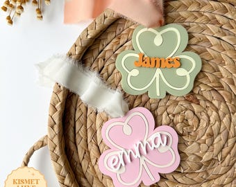 Shamrock Basket Tag SVG: Lucky Clover Gift Tag (Digital Download)