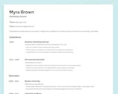 Professional Resume Template, Resume Template, Modern Resume Template, Marketing Director Resume