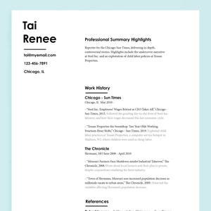 Modern Resume, Resume Template Google Docs, Resume Template
