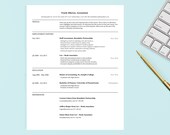 Accountant Resume, Resume Template, Resume Template Google Docs, Resume Template Word, Professional Resume Template, Resume.