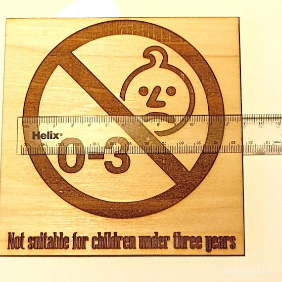 Not Suitable For Children Warning