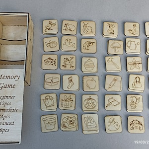 Caja de juego de memoria de 3 mm (solo archivo digital)