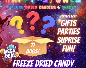 Freeze-Dried Sampler Pack Candy Mystery Box Gift for Kid's Birthday Party Favors