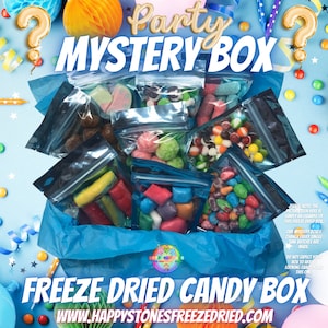 Freeze Dried Party Favor Pack 3 Options: Mystery Gift Box, Partyfavors, Seasonal
