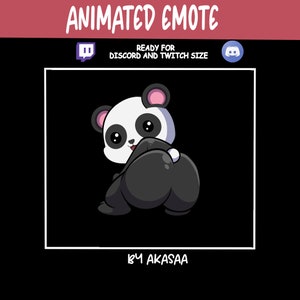 Emote animé twerk panda pour DISCORD AND TWITCH | Emote communautaire