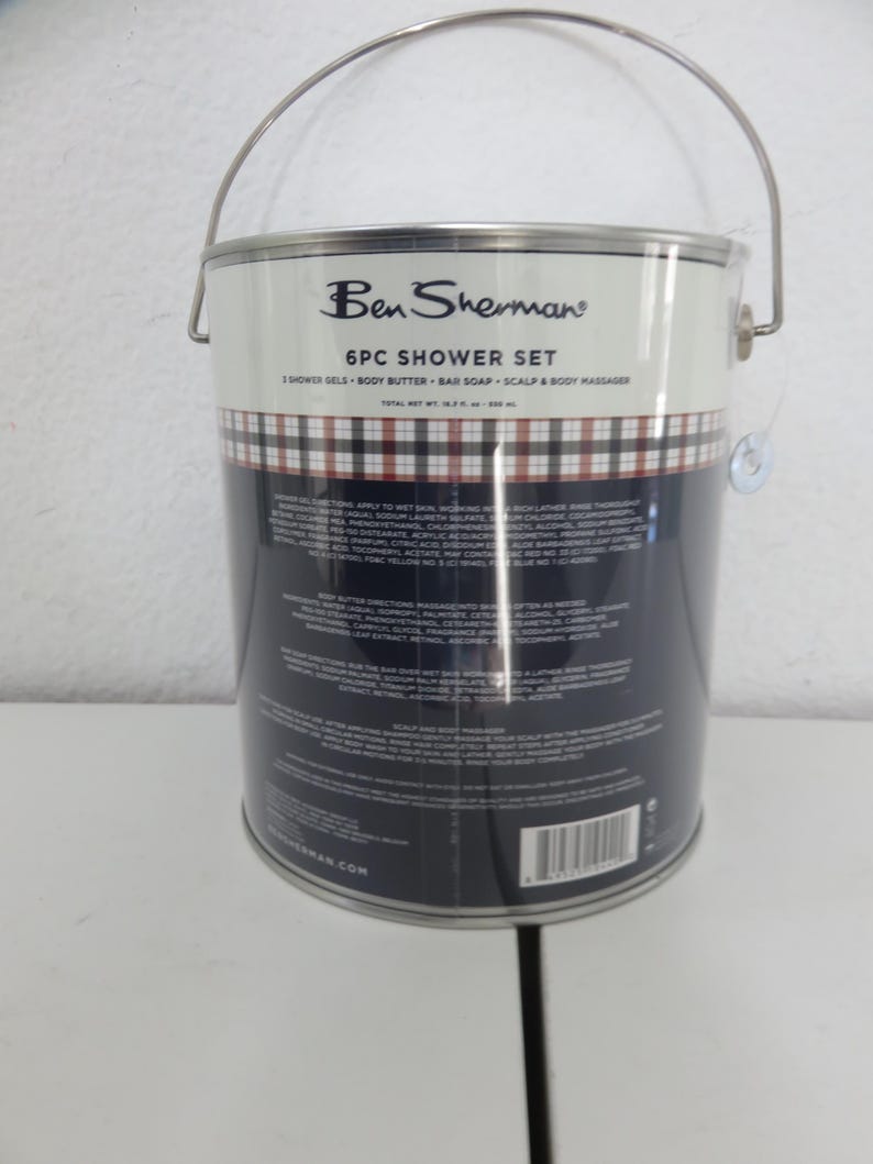 Set de regalo para ducha de 6 piezas con latas de pintura Ben Sherman (n.° 128) imagen 5
