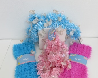4 Happy Easter Garland Blue &