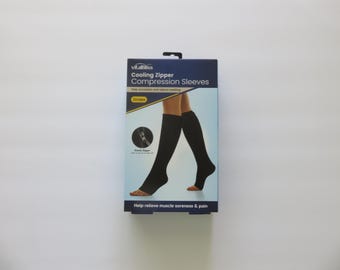 VitalBliss Unisex Cooling zipper compression Sleeves socks Size L/XL (#135)