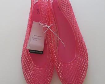 ワイルドフェイブル クリアジェリーバレエシューズ ダイヤモンドテクスチャ スリッポン サイズ11 (#131)