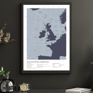 The Shipping Forecast Map | UK Offshore & Inshore waters | BBC Radio 4