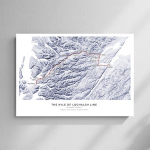 The Kyle of Lochalsh Line - Fine Art Railway Map Poster