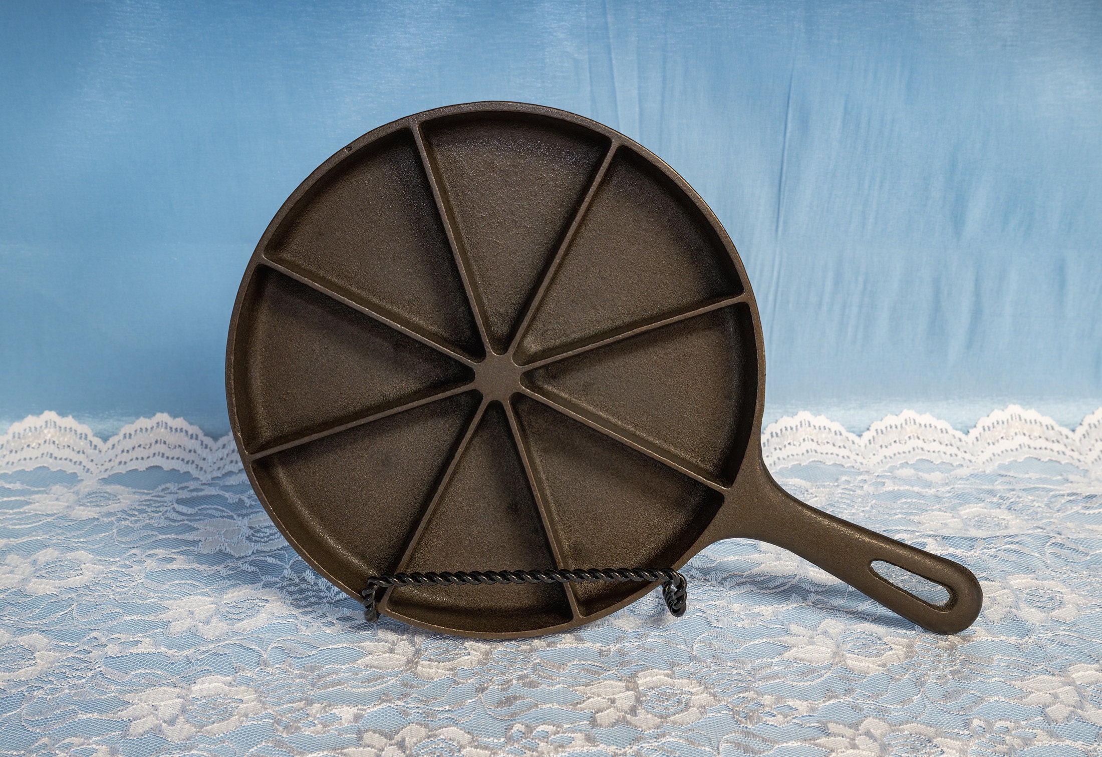Griswold 930 Cast Iron Camp Fire Corn Bread Wheat Stick Pan Baking