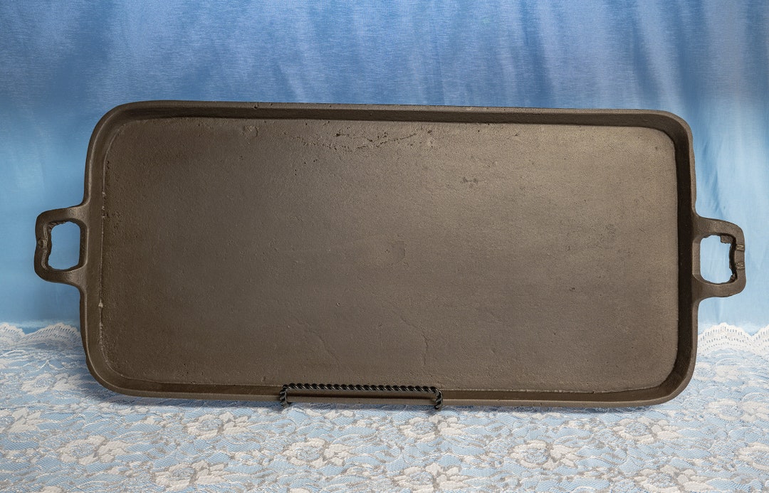 M N Long Griddle Cookie Sheet Baking Pan No. 9 Cast Iron Etsy