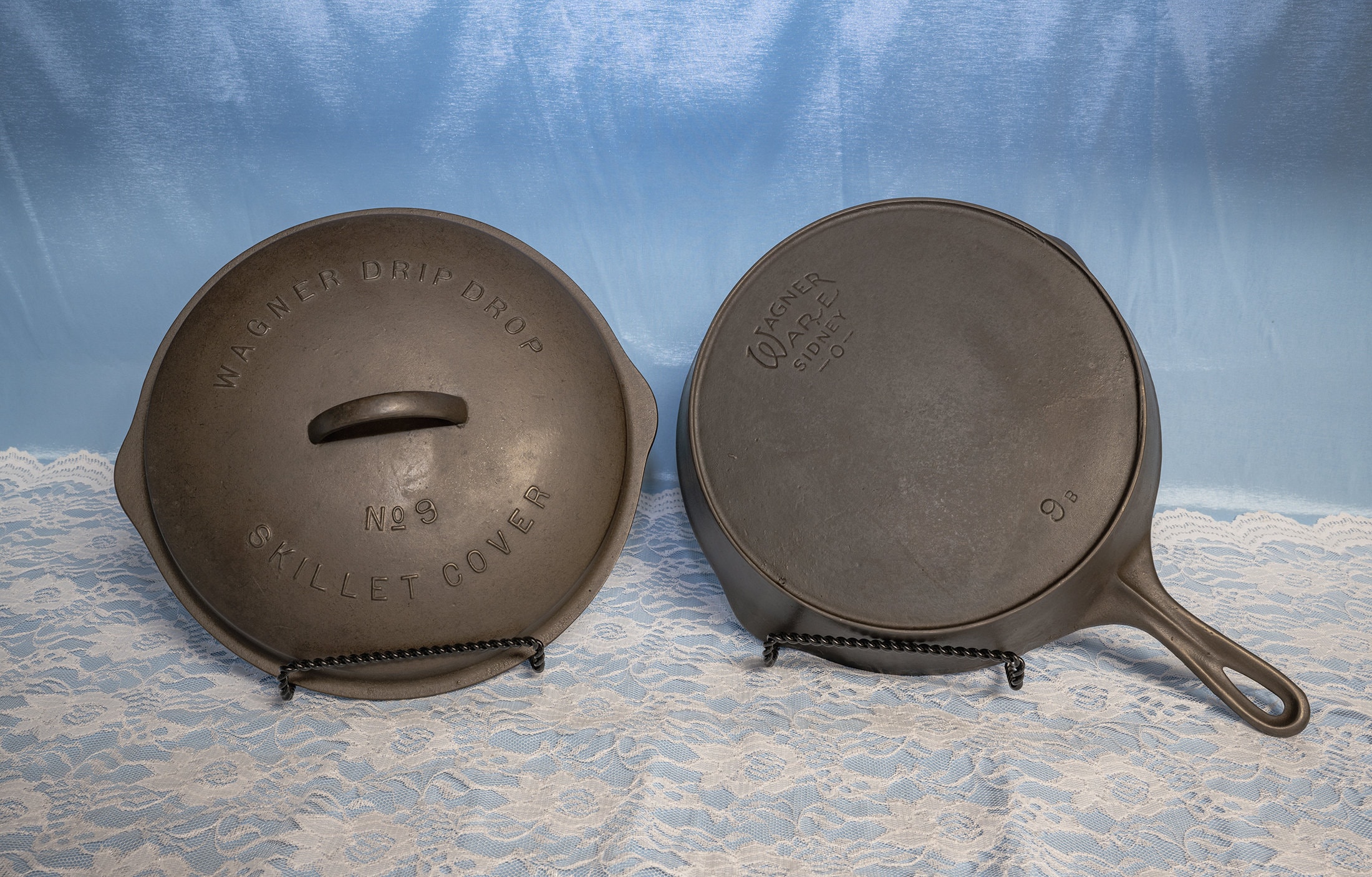 Vintage Wagner Ware K Cast Iron Skillet Nine Inch Wagner Ware Number Six  Iron 6 Skillet 9 Pan 