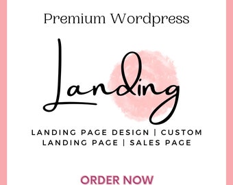 WordPress Landing Page Template Design / Web Design - Custom Landing Page