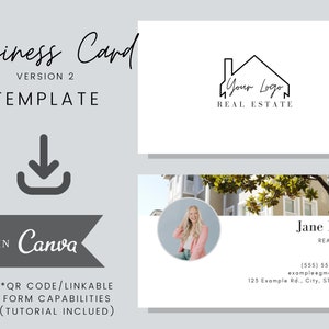 Business Card Version 2 Template (Real Estate) - Editable