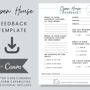 Modello di feedback Open House (immobiliare) - modificabile