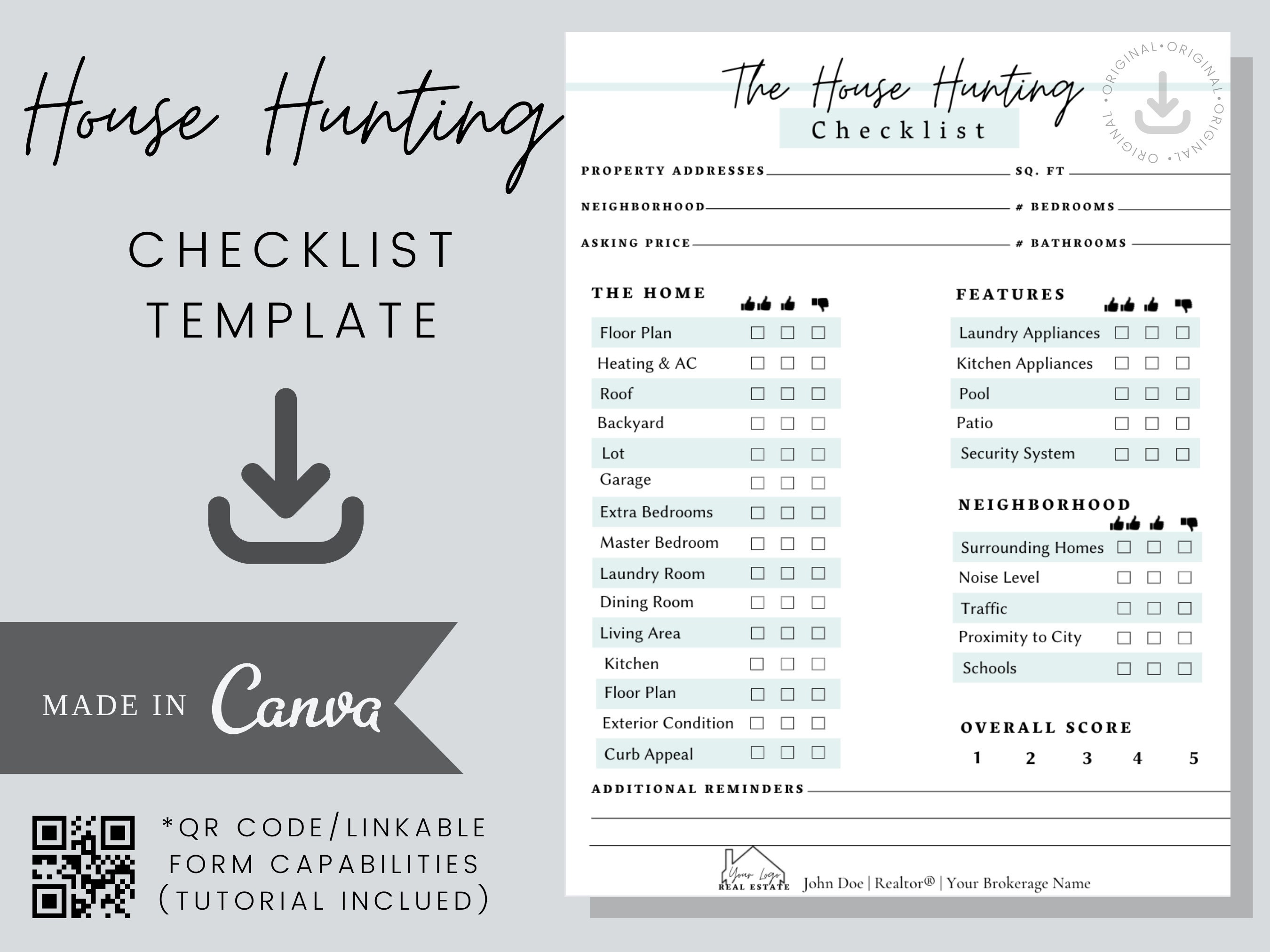 House Hunting Checklist