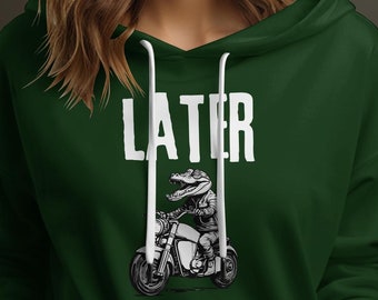Alligator Later Gator Hoodie: Rolig djurälskare-tröja