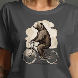 Bicycle Bear, Men&#39;s Short Sleeve T-Shirt