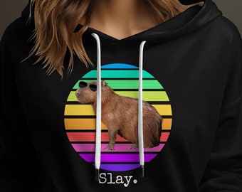 Capybara Slay Hoodie: Geschenk für Tierliebhaber