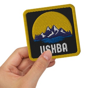 Toppa ricamata per esterni Ushba Mountain