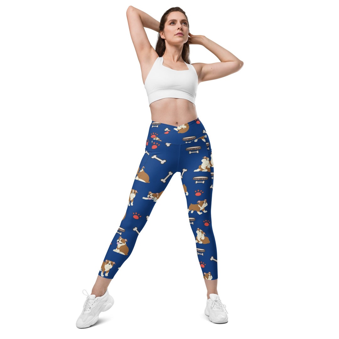 Tuxedo Bulldog Pattern Print Women Leggings main image 0