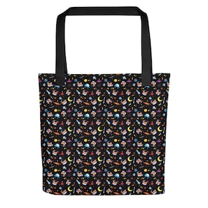 Shiba Inu in Space Tote Bag: Trendy Women&#39;s Grocery Bag