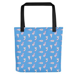 Axolotl Pattern Tote Bag: Trendy Women&#39;s Grocery Bag