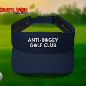 Anti-Bogey Golf Club Visor: Funny Embroidered Golf Hat