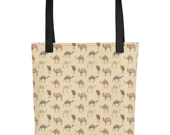 Camels Pattern Tote Bag: Trendy Women&#39;s Grocery Bag
