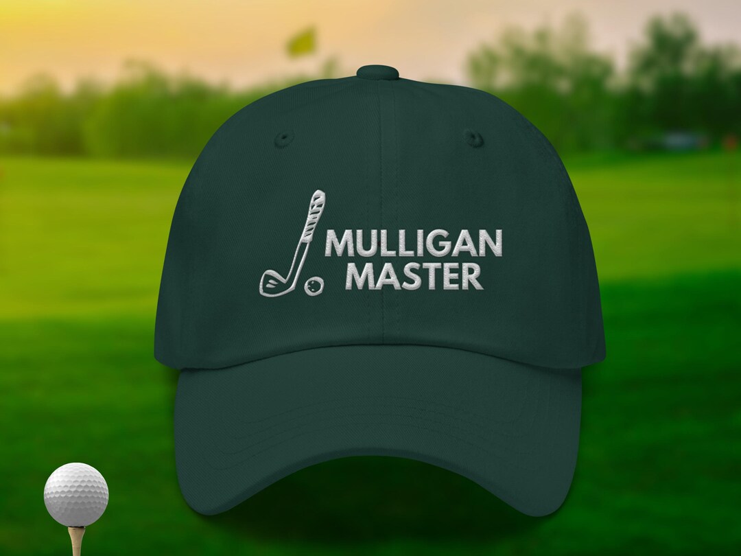 Multigan Cap Mulligan Master Cap | Funny Golf Embroidered Dad Hat | Gift for Golfers ...