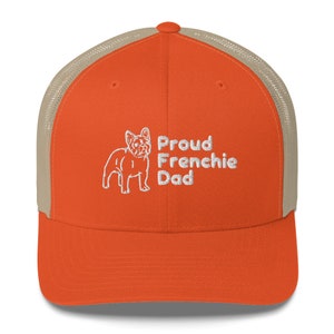 Embroidered French Bulldog Dad Trucker Hat - Dog Lover Gift