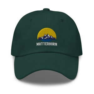 Matterhorn Hat | Fun Hiking Outdoors Cap | Unisex Embroidered Hat