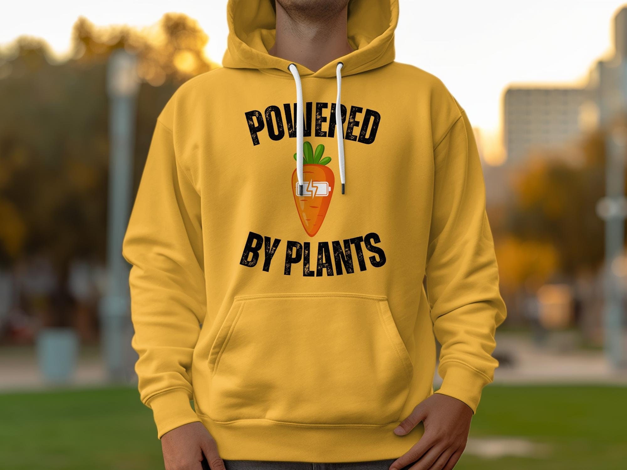 Vegan Powered By Plants Hoodie: Unisex Plant-Based Clothing