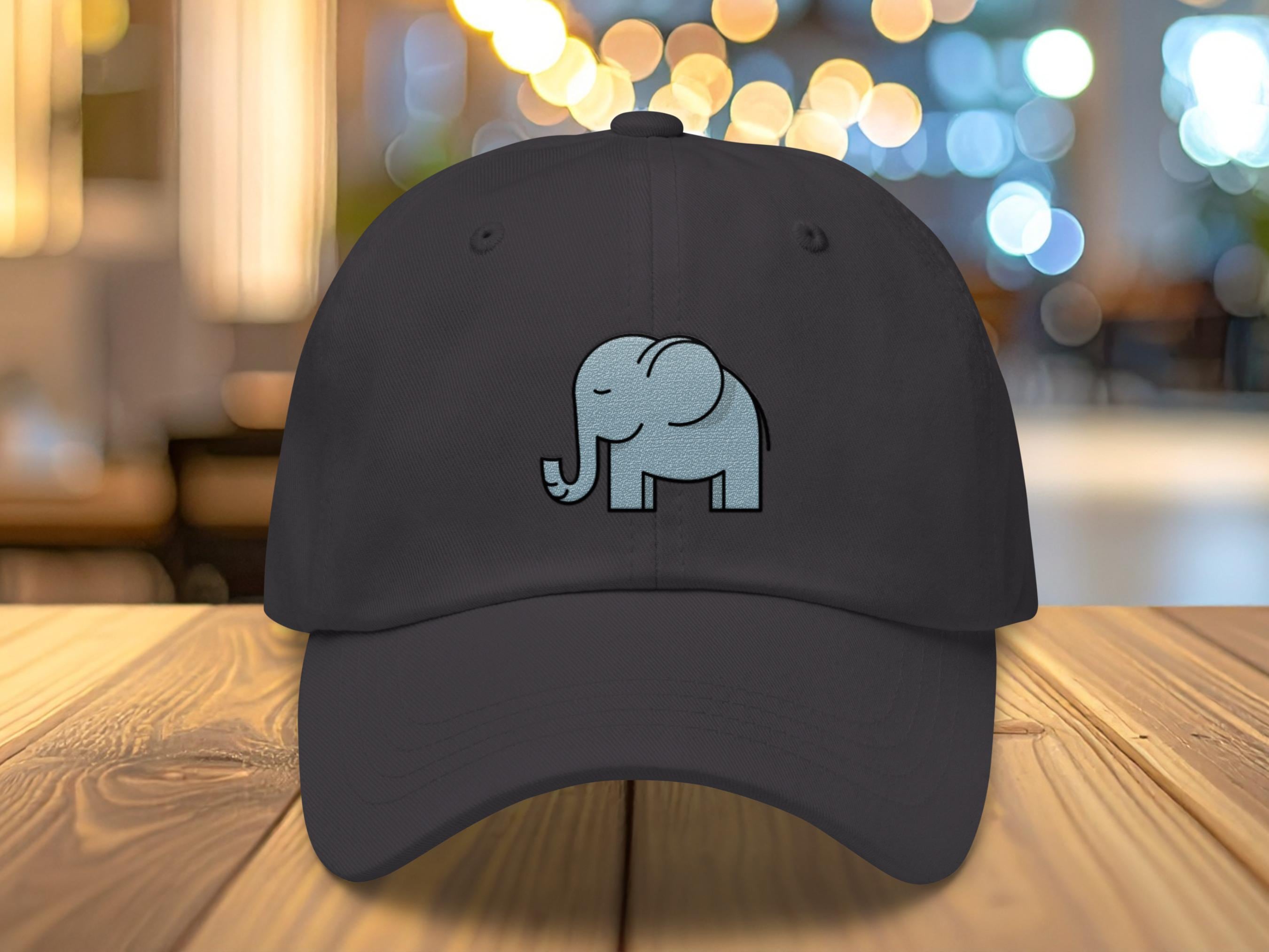 Dave Matthews Band Elephant Dad Hat Embroidered Legacy Cap Tour Concert Festival Elephant Baseball Cap Vintage Washed Unisex Dad Hat  main image 3