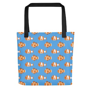 Clownfish Pattern Tote Bag: Trendy Women&#39;s Grocery Bag