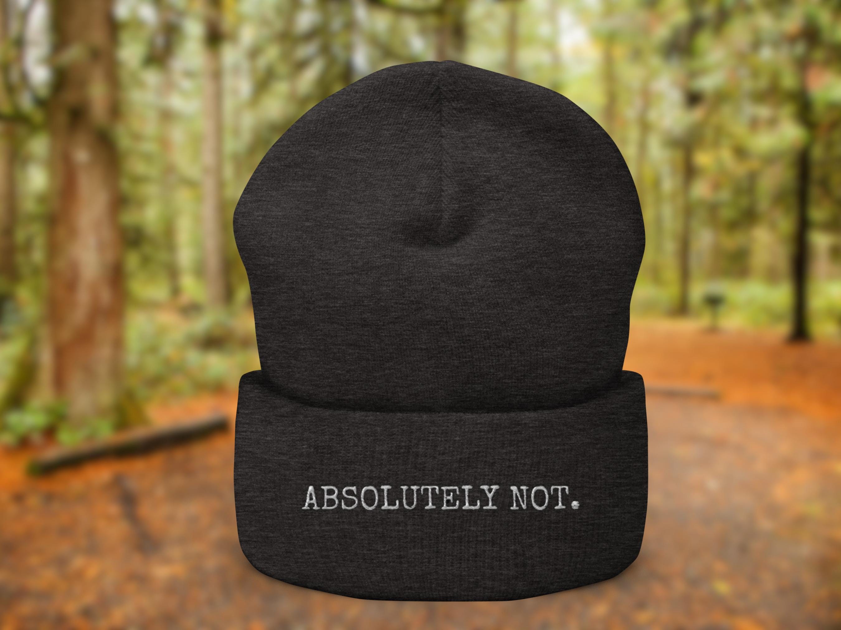 New Beanie NOT FRIENDLY ? Eco-Beanie in Black - Nothing New® main image 3