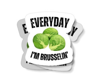 Brussel Sprouts Sticker: Funny Vegan Foodie Decal