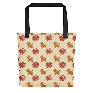 Bulls Tote Bag | Trendy Tote for Women | Grocery Store Bag