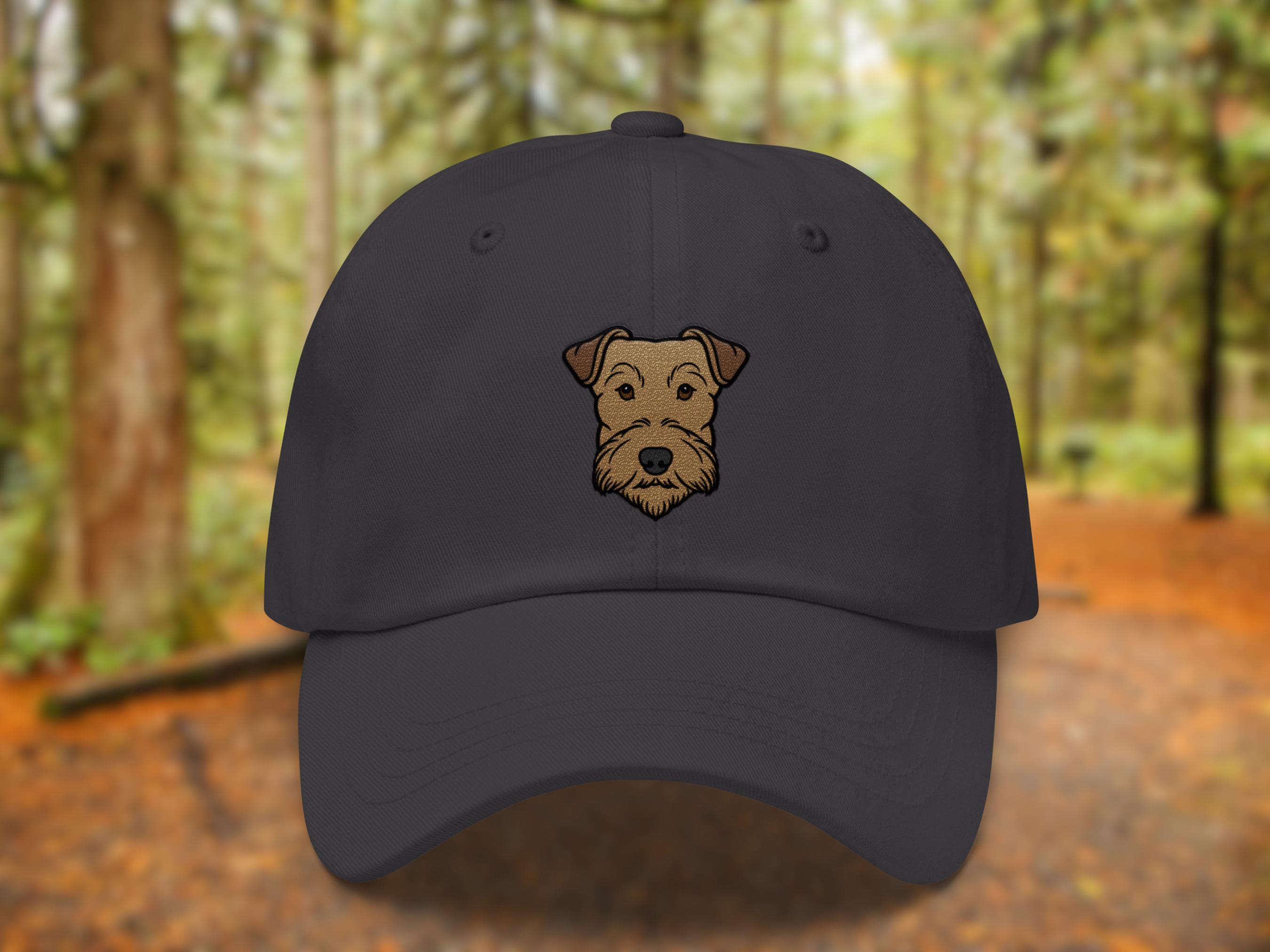 Cappello per cani AIREDALE TERRIER - Un berretto da baseball ricamato da uomo e da donna - Prezzo per abbigliamento ricamato - Disponibili 24 cappellini regalo per mamma e papà a forma