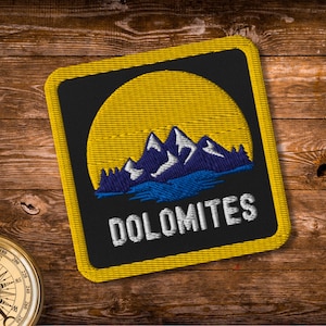 Parche bordado para exteriores de la montaña Dolomitas