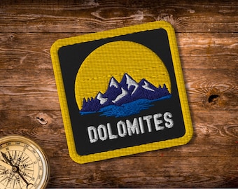 Parche bordado para exteriores de la montaña Dolomitas
