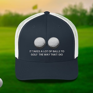 Lustiger Golf Trucker Hut | Bestickte Mesh Back Cap