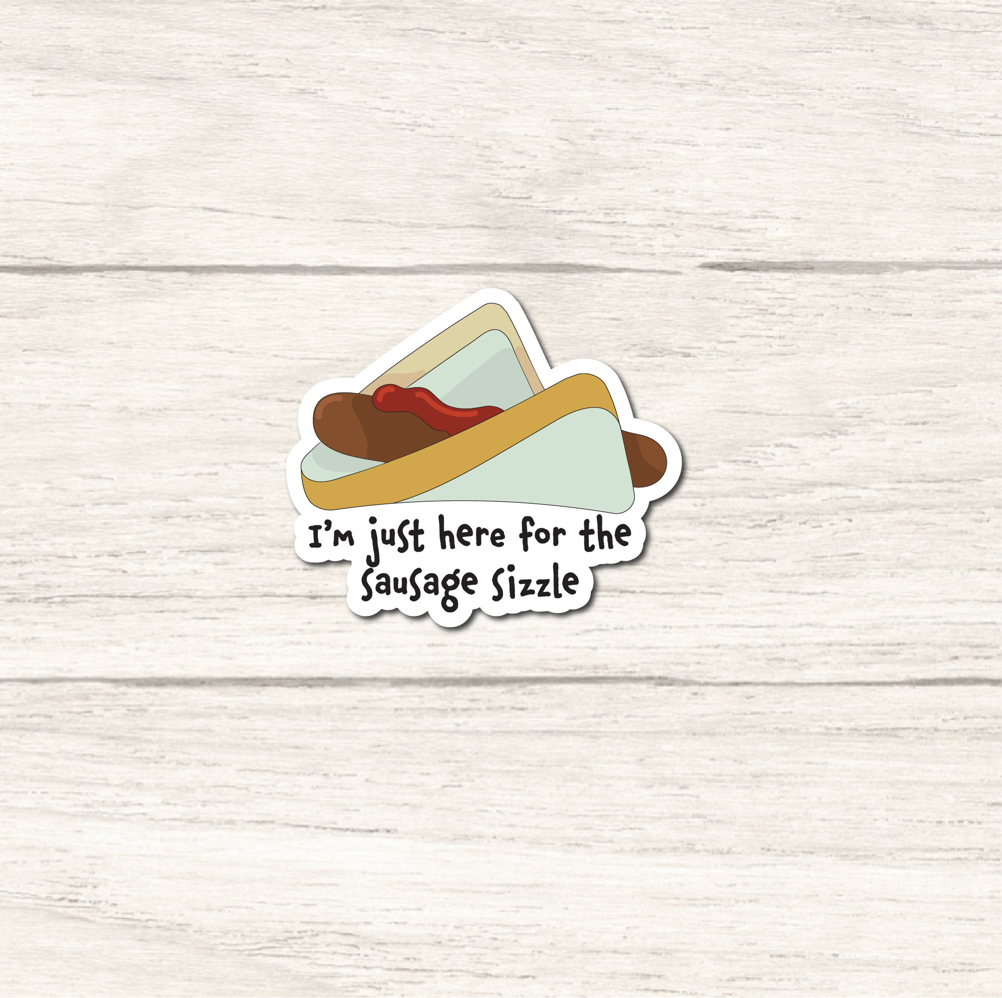 Sausage Sizzle Vinyl Sticker Die Cut Sticker Journal Phone Etsy Australia