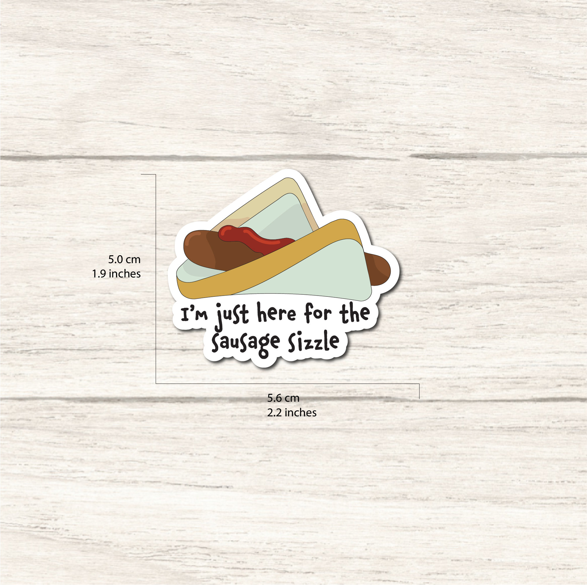 Sausage Sizzle Vinyl Sticker Die Cut Sticker Journal Phone Etsy Australia