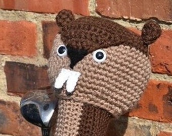 Cubierta para la cabeza del conductor de golf hecha a mano - Gopher