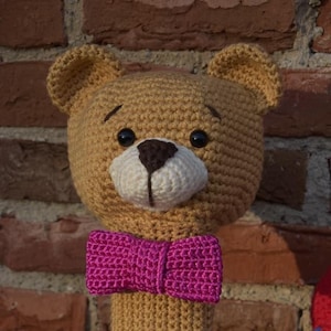 Handgemachte Maßgeschneiderte Golf Driver Head Cover - Teddybär
